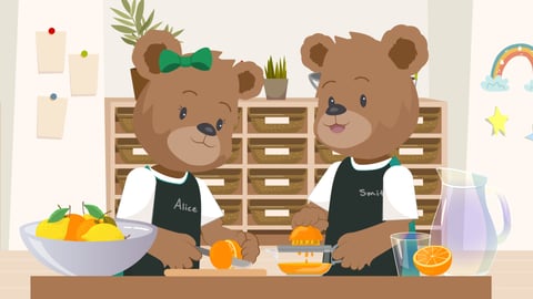Early Years: Alice & Smith Develop Skills Through Juicing