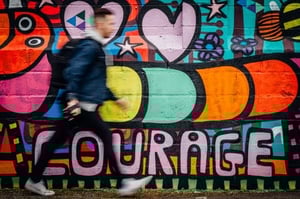 'Courage' Graffiti
