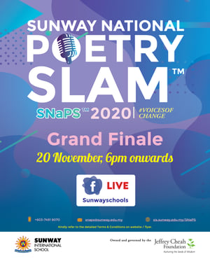 Sunway National Poetry Slam Grand Final poster