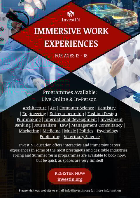 InvestIn - Virtual Work Experience to enrich your university applications