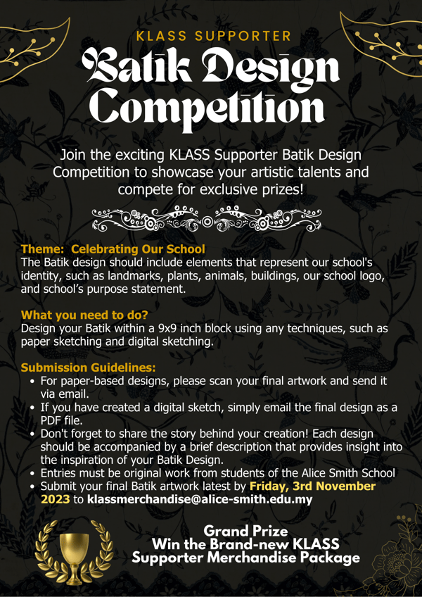 _KLASS Supporter Batik Design Competition