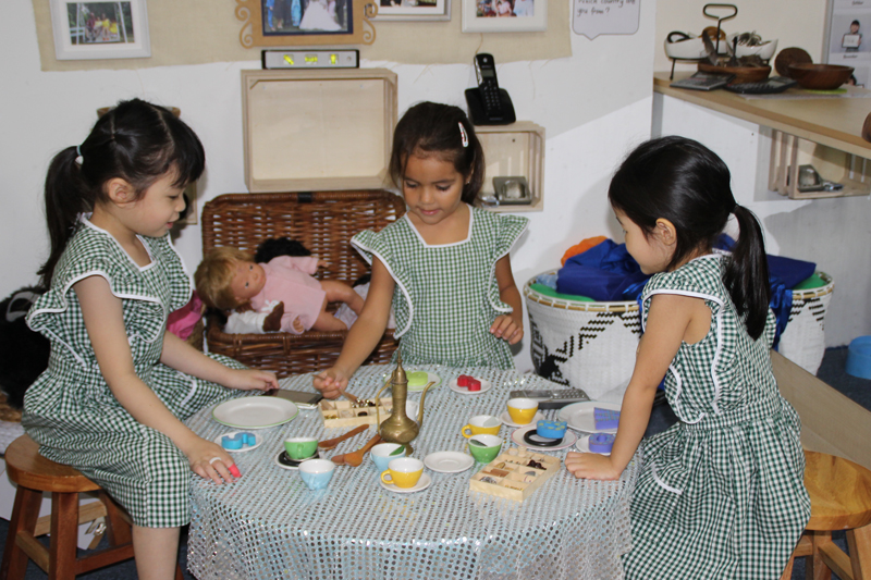 Three Students in Foundation Stage at International School in Kuala Lumpur