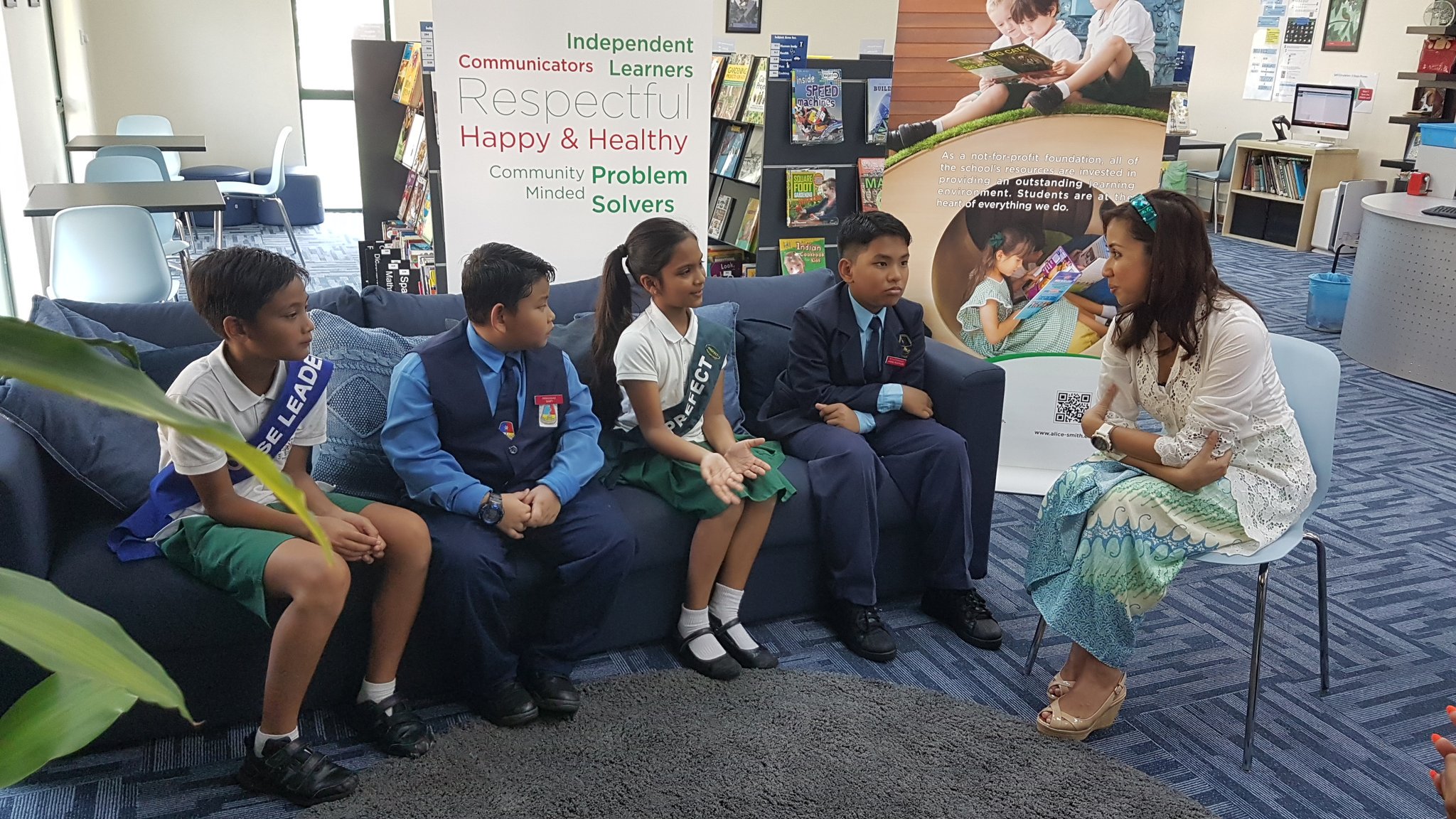 Selangor Princess Tengku Zatashah Visits Alice Smith Primary Campus